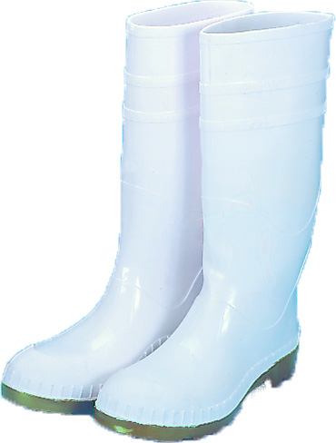 M14504-2-13, 16 in. PVC Work Boot Over The Sock, White Steel Toe, Size 13, Mega Safety Mart