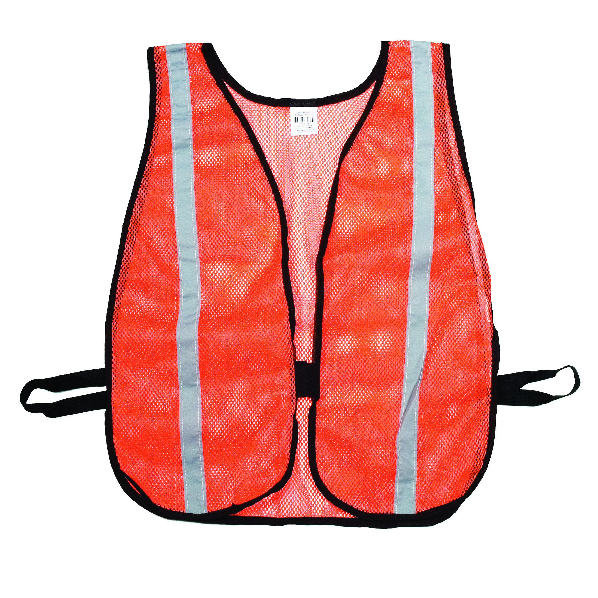 16300-53-1000, Orange Soft Mesh Safety Vest - 1 Silver Reflective, Flagging Direct
