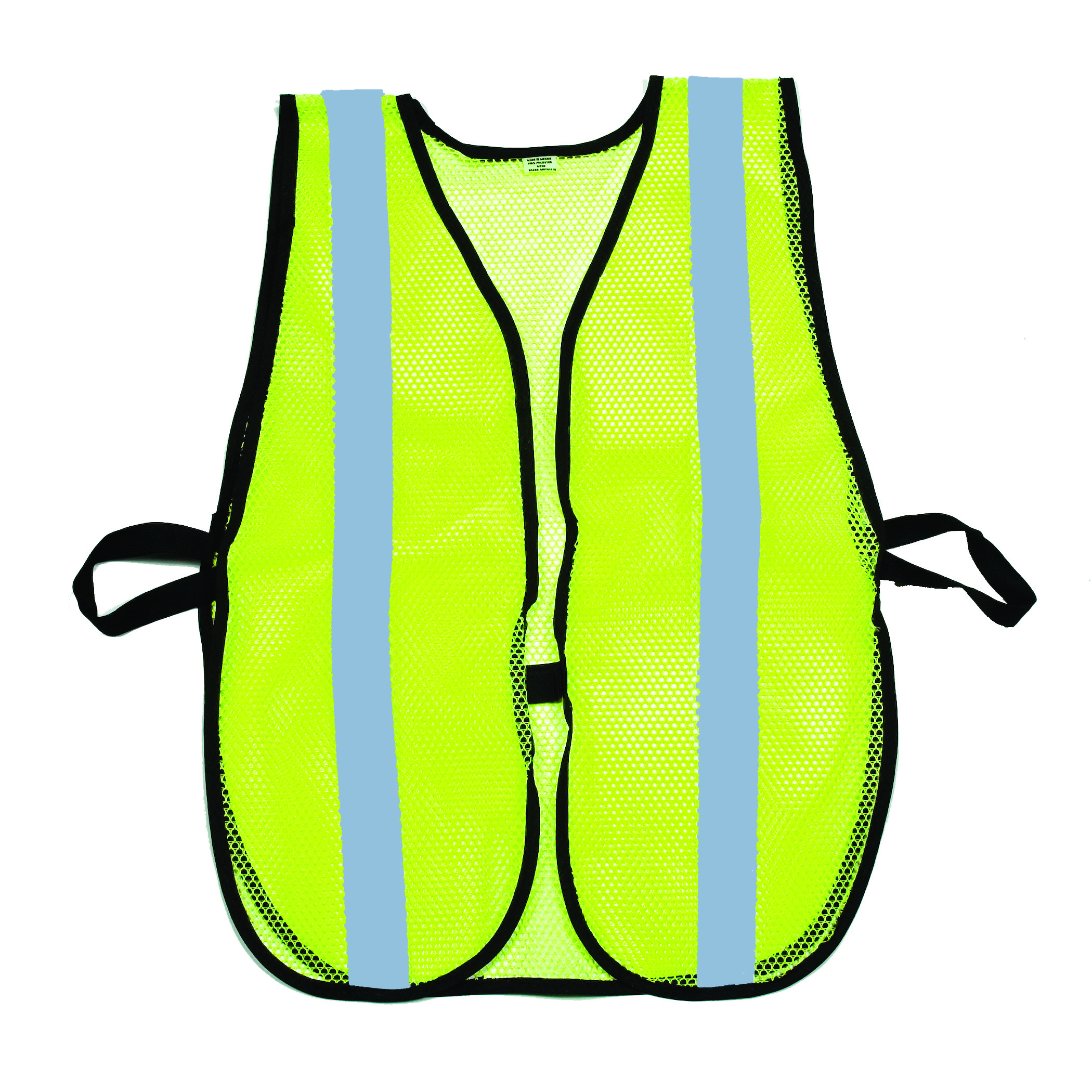 16304-53-1000, Lime Soft Mesh Safety Vest - 1 Silver Reflective, MutualIndustries
