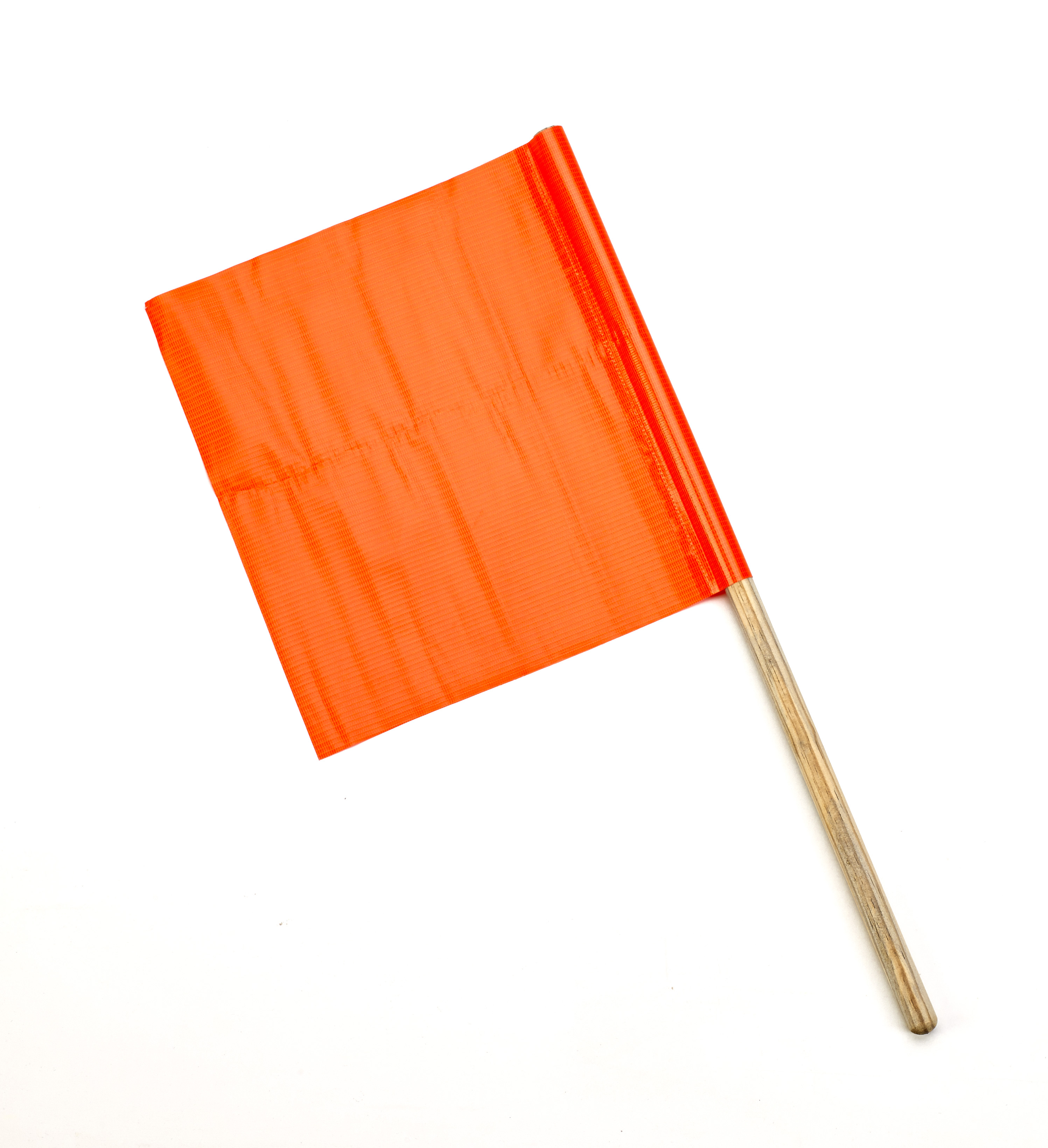 14994-24-18, Vinyl Highway Safety Flags, Reinforced 3-ply, 18 in. x 18 in. x 24 in. staff(pack of 10), Mega Safety Mart